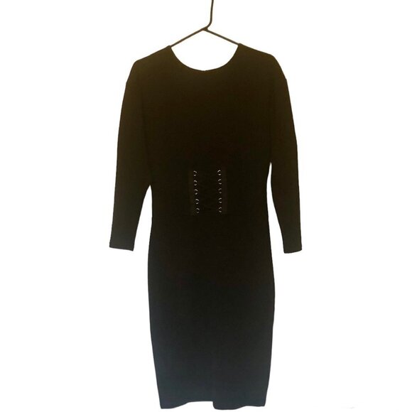 NWT Express long-sleeve dress sz S made w/ REPREVE (R) recyc. textile - Picture 1 of 9